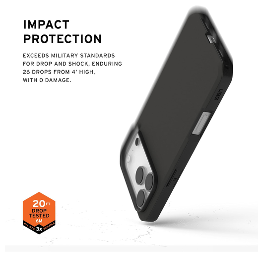 UAG Civilian LT Apple iPhone 17 Pro Max Hoesje MagSafe Back Cover Zwart afbeelding 4