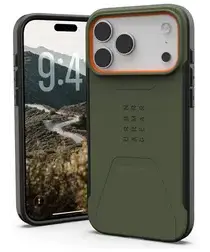 UAG Civilian iPhone 17 Pro Max Hoesje MagSafe Back Cover Groen Oranje afbeelding