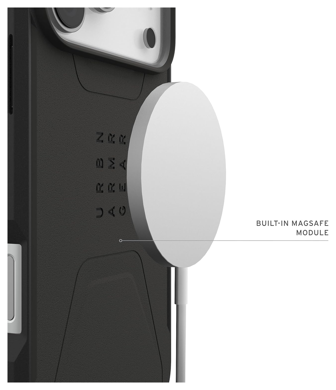 UAG Civilian iPhone 17 Pro Max Hoesje MagSafe Back Cover Zwart afbeelding 5