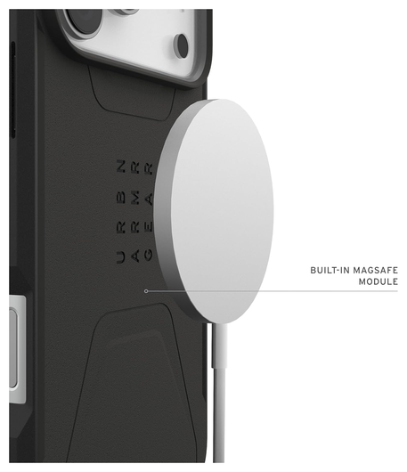 UAG Civilian iPhone 17 Pro Max Hoesje MagSafe Back Cover Zwart afbeelding 5