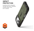 UAG Pathfinder iPhone 17 Pro Hoesje MagSafe Back Cover Groen afbeelding 4