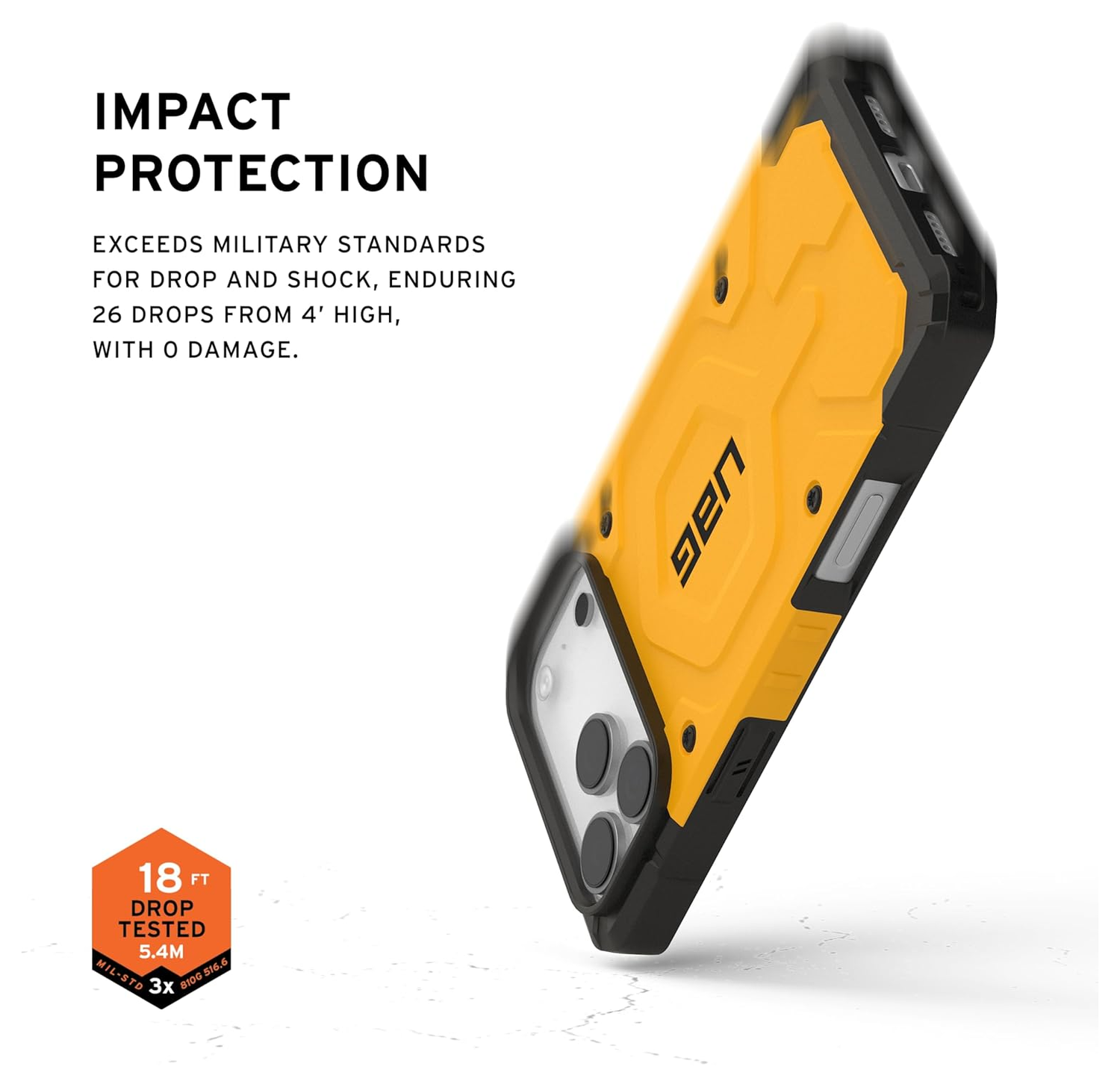 UAG Pathfinder Apple iPhone 17 Pro Max Hoesje MagSafe Back Cover Geel afbeelding 4