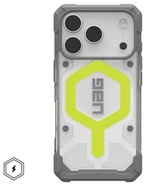 UAG Pathfinder Clear Apple iPhone 17 Pro Hoesje MagSafe Back Cover Ice / Zilver afbeelding
