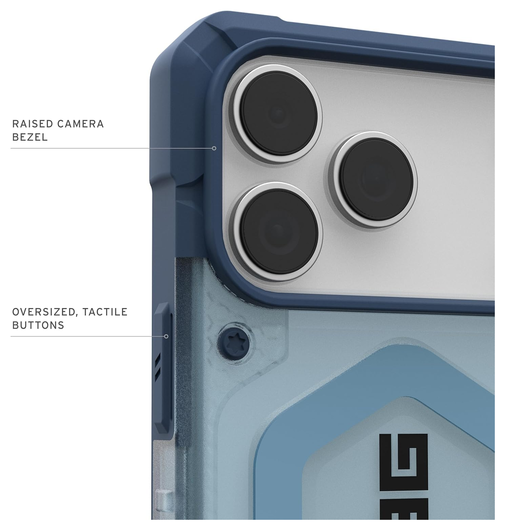 UAG Pathfinder Clear iPhone 17 Pro Max Hoesje MagSafe met Koord Blauw afbeelding 6
