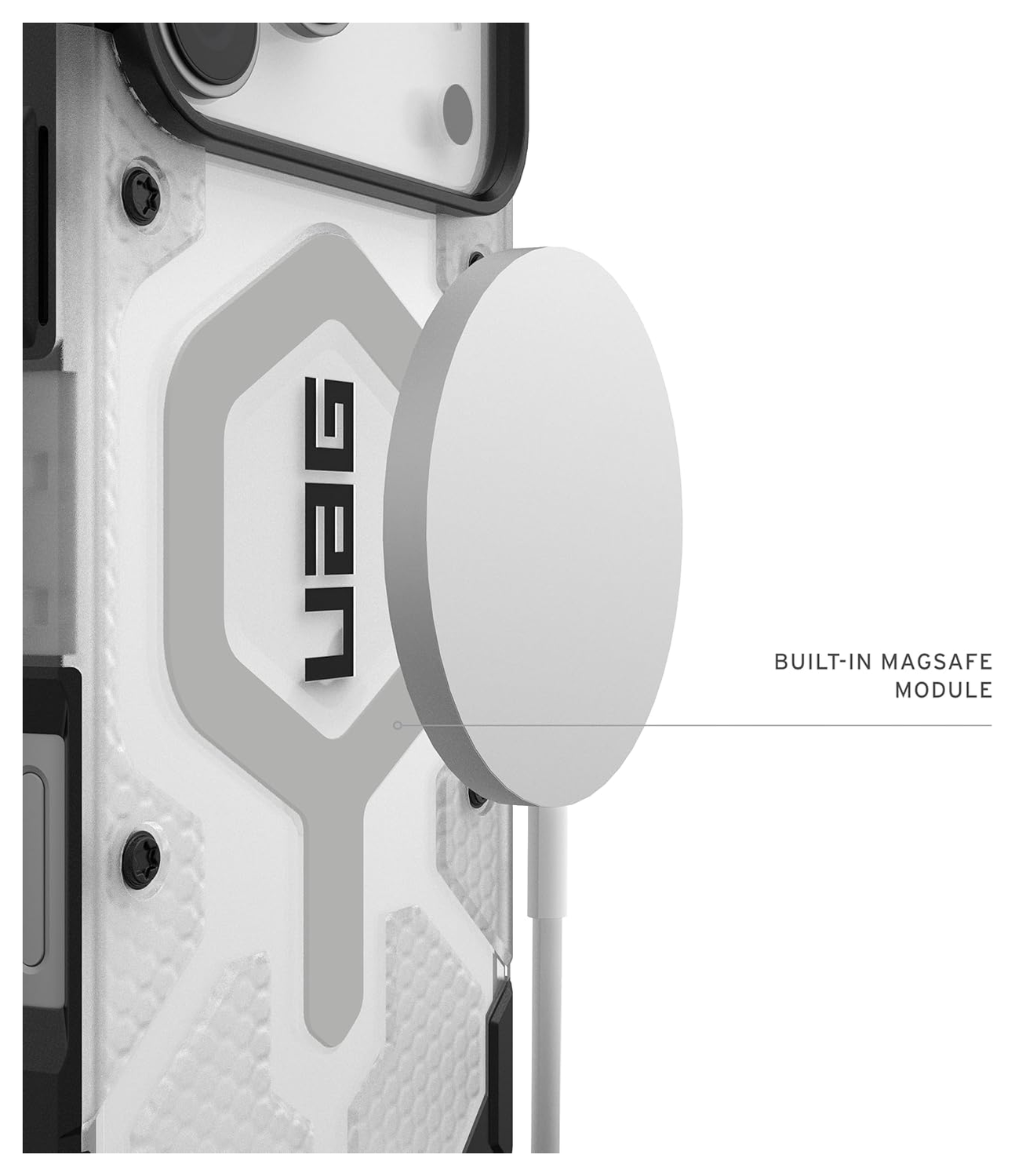 UAG Pathfinder Apple iPhone 17 Pro Max Hoesje MagSafe Back Cover Ice Zilver afbeelding 5
