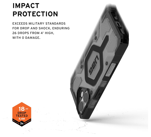 UAG Pathfinder Apple iPhone 17 Hoesje MagSafe Back Cover Ash Zwart afbeelding 4