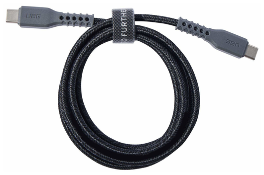 UAG USB-C naar USB-C Kabel 60W Power Delivery 1.2M Grijs (10-Pack) afbeelding 4