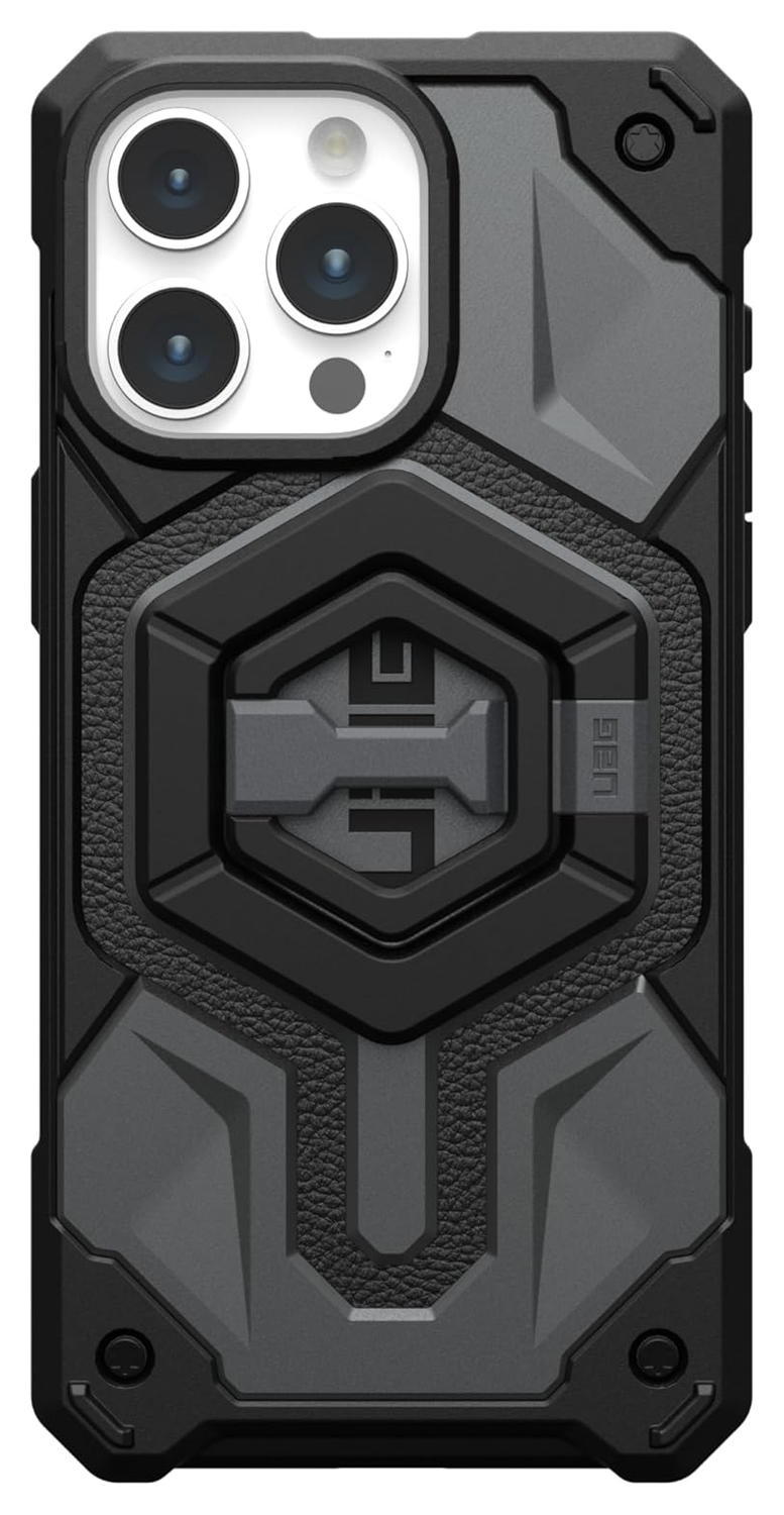 UAG Magnetic Ring Stand MagSafe Standaard en Houder voor Telefoons Zwart Zilver afbeelding 2