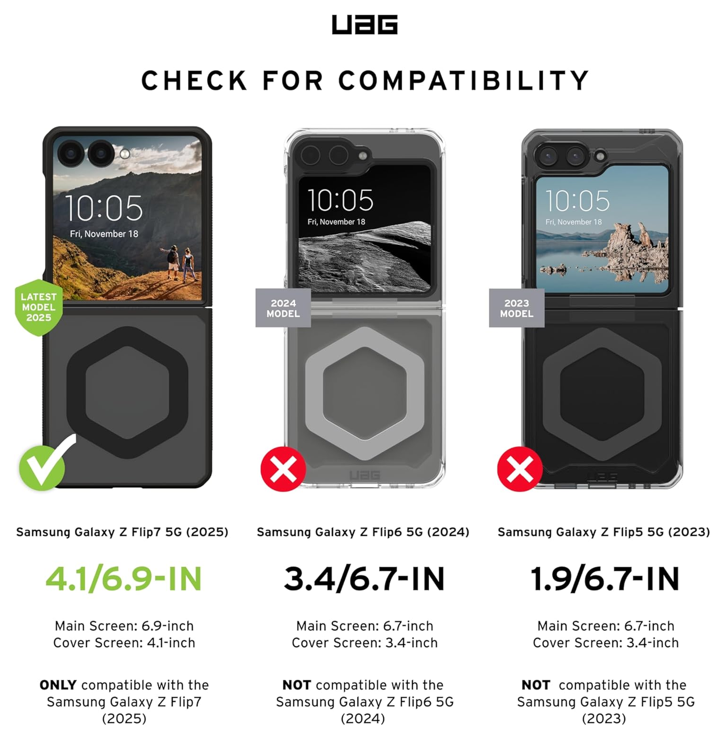 UAG Mouve Samsung Galaxy Z Flip 7 Hoesje MagSafe Back Cover Ash afbeelding 8