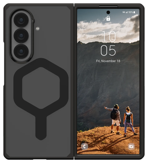 UAG Mouve Samsung Galaxy Z Fold 7 Hoesje MagSafe Back Cover Ash afbeelding 2