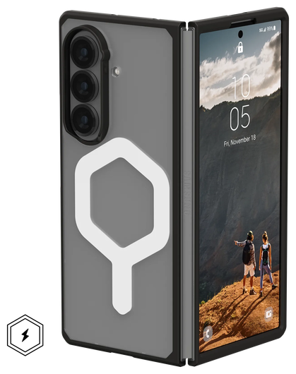 UAG Mouve Samsung Galaxy Z Fold 7 Hoesje MagSafe Back Cover Ice afbeelding 2