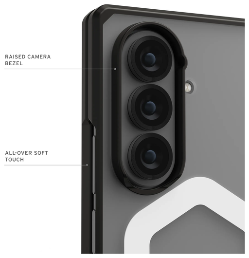 UAG Mouve Samsung Galaxy Z Fold 7 Hoesje MagSafe Back Cover Ice afbeelding 5