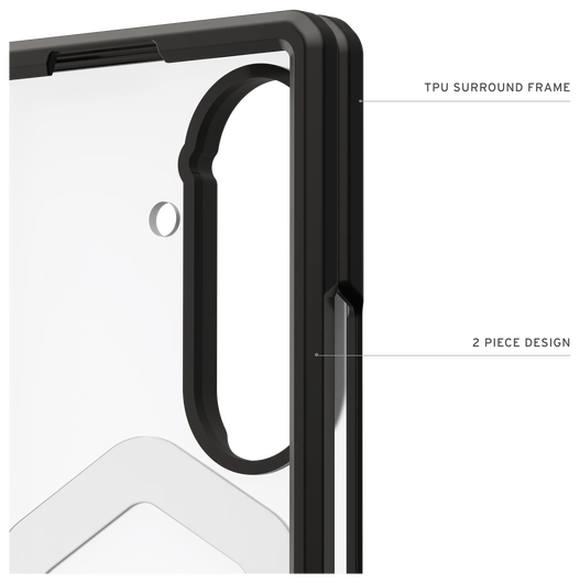 UAG Mouve Samsung Galaxy Z Fold 7 Hoesje MagSafe Back Cover Ice afbeelding 8
