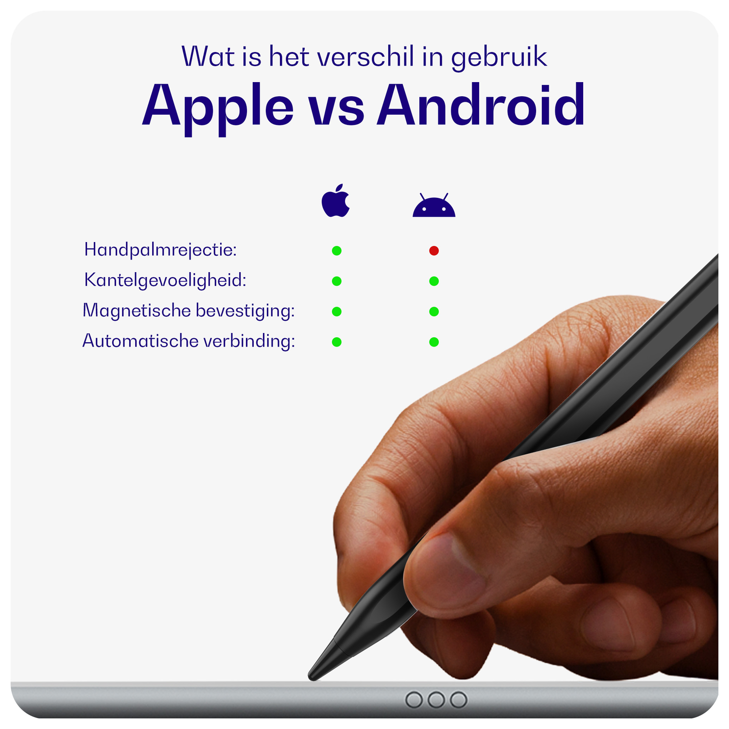 Buddi Flow 2 Universele Stylus Pen voor Android en iPad Zwart afbeelding 5