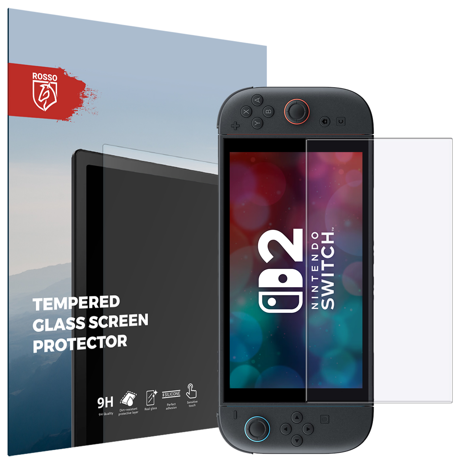 Rosso Nintendo Switch 2 9H Tempered Glass Screen Protector afbeelding 1