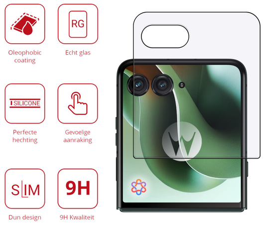 Rosso Motorola Razr 60 Ultra 9H Tempered Glass Screen Protector afbeelding 2