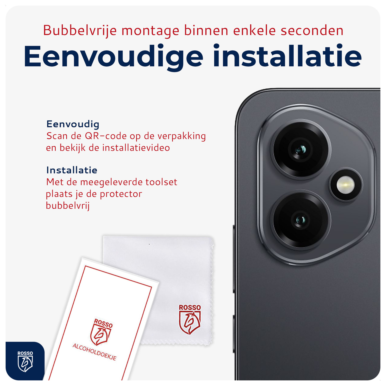Rosso Honor 400 Camera Lens Protector Transparant afbeelding 6