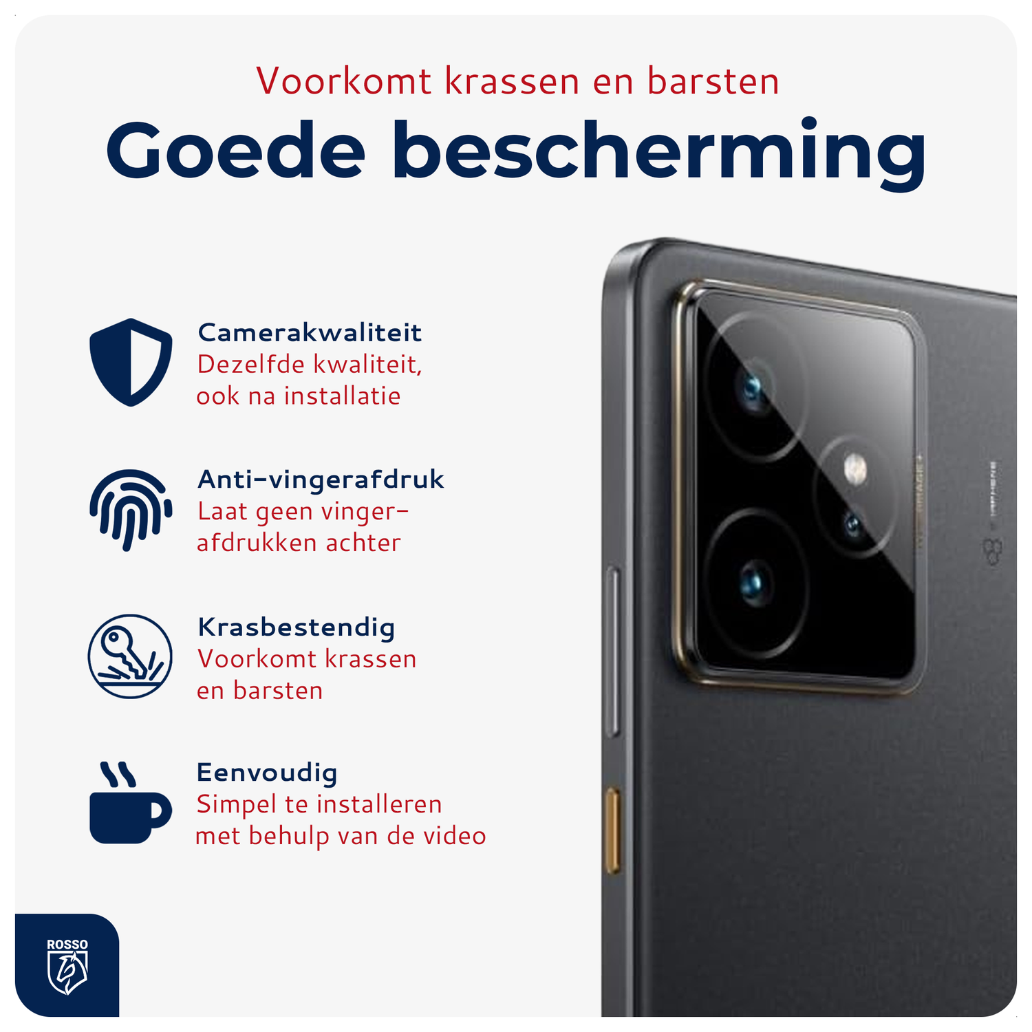 Rosso Realme GT 7 Camera Lens Protector Transparant afbeelding 4