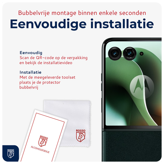 Rosso Motorola Razr 60 Ultra Camera Lens Protector Transparant afbeelding 5