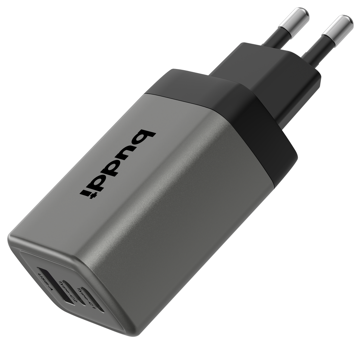 Buddi Power 65W 2x USB-C + USB-A Oplader met USB-C Kabel 1M Grijs afbeelding 17