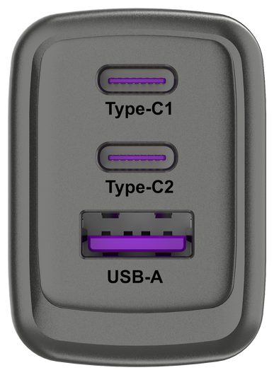 Buddi Power 65W 2x USB-C + USB-A Oplader met USB-C Kabel 1M Grijs afbeelding 20