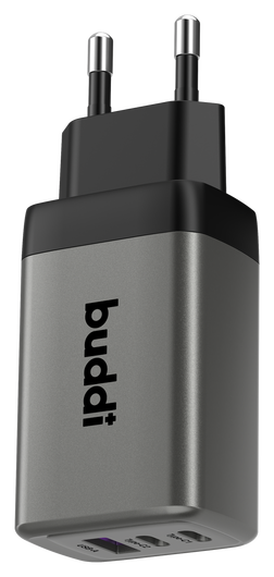 Buddi Power 65W 2x USB-C + USB-A Oplader met USB-C Kabel 3M Grijs afbeelding 18
