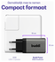 Buddi Power 65W 2x USB-C + USB-A Oplader met USB-C Kabel 3M Grijs afbeelding 4
