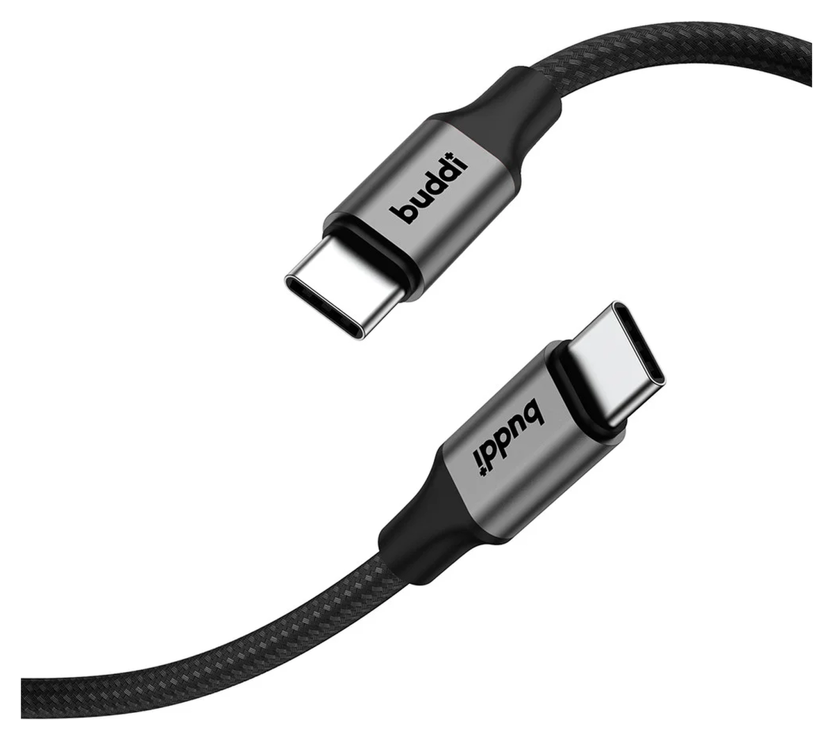 Buddi Power 100W 2x USB-C + USB-A Oplader met USB-C Kabel 1M Grijs afbeelding 23