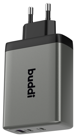 Buddi Power 100W 2x USB-C + USB-A Oplader met USB-C Kabel 1M Grijs afbeelding 19