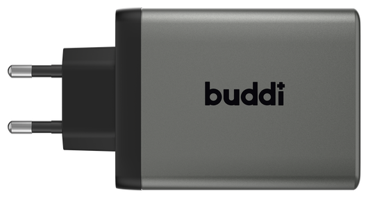 Buddi Power 100W 2x USB-C + USB-A Oplader met USB-C Kabel 1M Grijs afbeelding 2