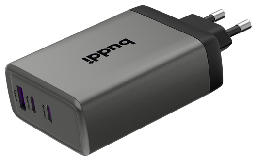 Buddi Power 100W 2x USB-C + USB-A Oplader met USB-C Kabel 1M Grijs afbeelding 20