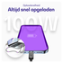Buddi Power 100W 2x USB-C + USB-A Oplader met USB-C Kabel 1M Grijs afbeelding 9