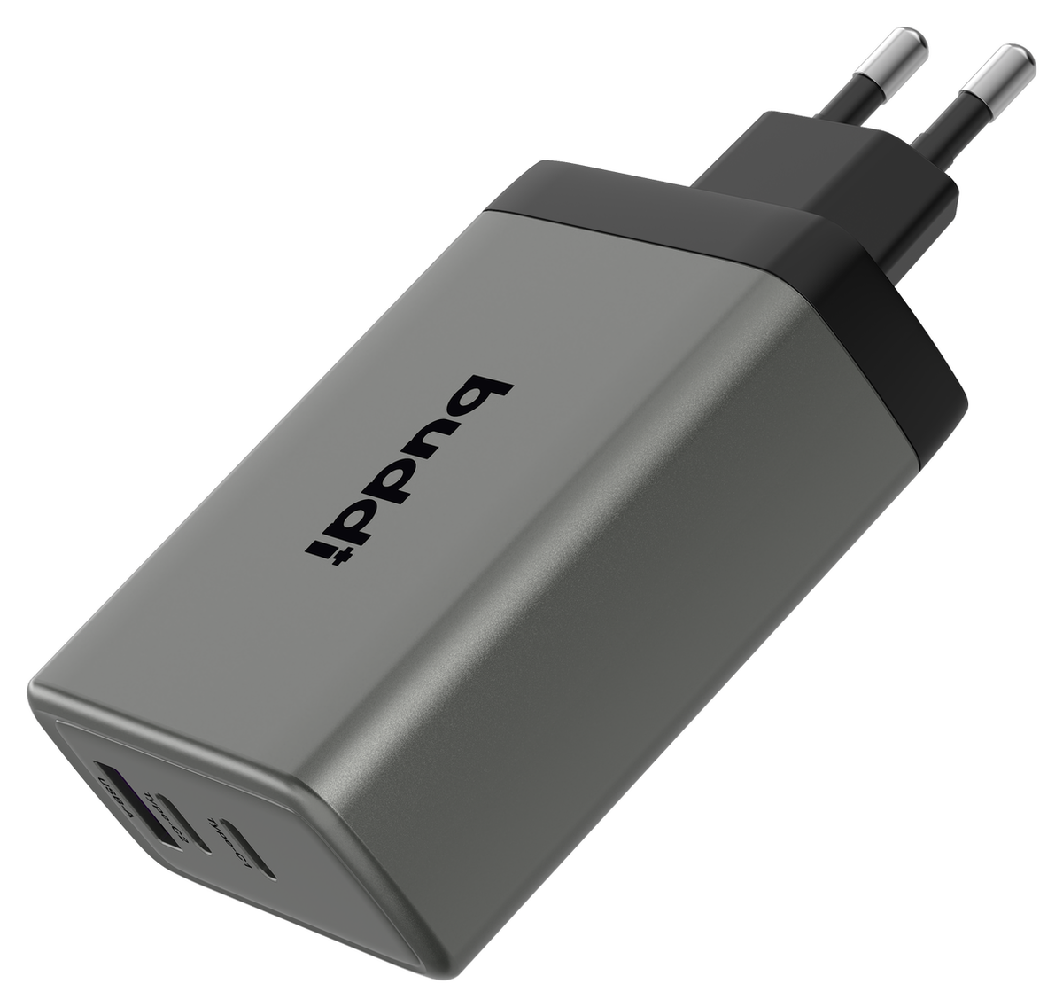 Buddi Power 100W 2x USB-C + USB-A Oplader met USB-C Kabel 2M Grijs afbeelding 18