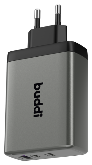 Buddi Power 100W 2x USB-C + USB-A Oplader met USB-C Kabel 2M Grijs afbeelding 19