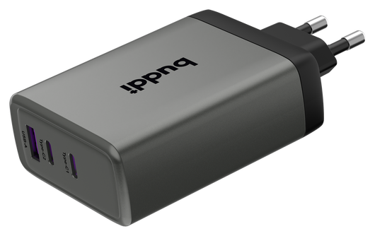 Buddi Power 100W 2x USB-C + USB-A Oplader met USB-C Kabel 2M Grijs afbeelding 20