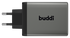 Buddi Power 100W 2x USB-C + USB-A Oplader met USB-C Kabel 2M Grijs afbeelding 2