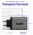 Buddi Power 100W 2x USB-C + USB-A Oplader met USB-C Kabel 2M Grijs afbeelding 4