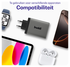 Buddi Power 100W 2x USB-C + USB-A Oplader met USB-C Kabel 2M Grijs afbeelding 6
