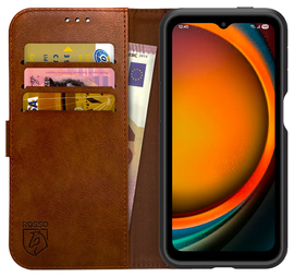 Rosso Element Samsung Galaxy Xcover 7 Pro Hoesje Book Case Wallet Bruin