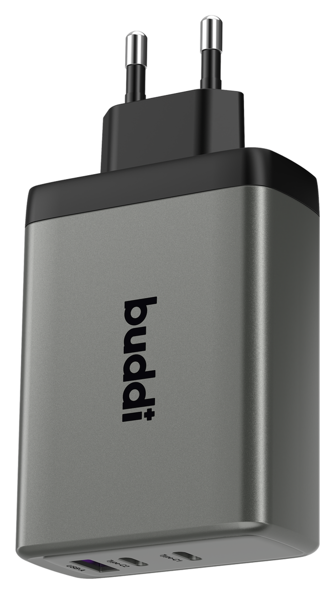 Buddi Power 100W 2x USB-C + USB-A Oplader met USB-C Kabel 3M Grijs afbeelding 19