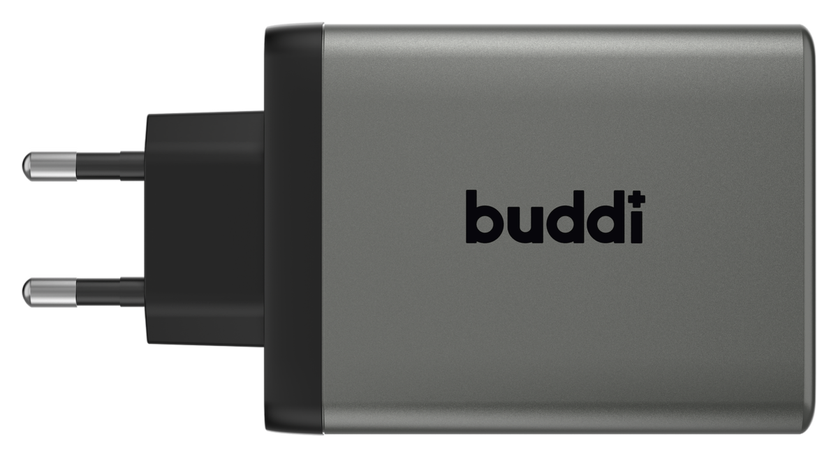 Buddi Power 100W 2x USB-C + USB-A Oplader met USB-C Kabel 3M Grijs afbeelding 2