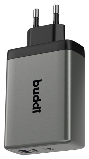 Buddi Power 100W 2x USB-C + USB-A Oplader met USB-C Kabel 3M Grijs afbeelding 19