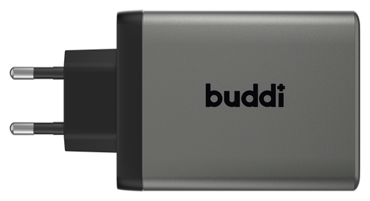 Buddi Power 100W 2x USB-C + USB-A Oplader met USB-C Kabel 3M Grijs afbeelding 2