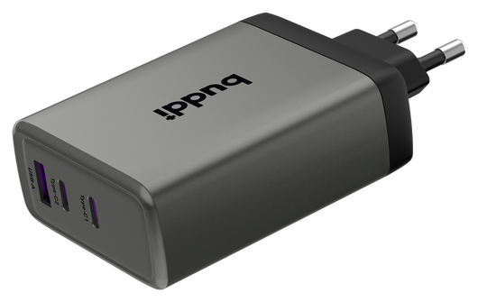 Buddi Power 100W 2x USB-C + USB-A Oplader met USB-C Kabel 3M Grijs afbeelding 20
