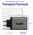 Buddi Power 100W 2x USB-C + USB-A Oplader met USB-C Kabel 3M Grijs afbeelding 4