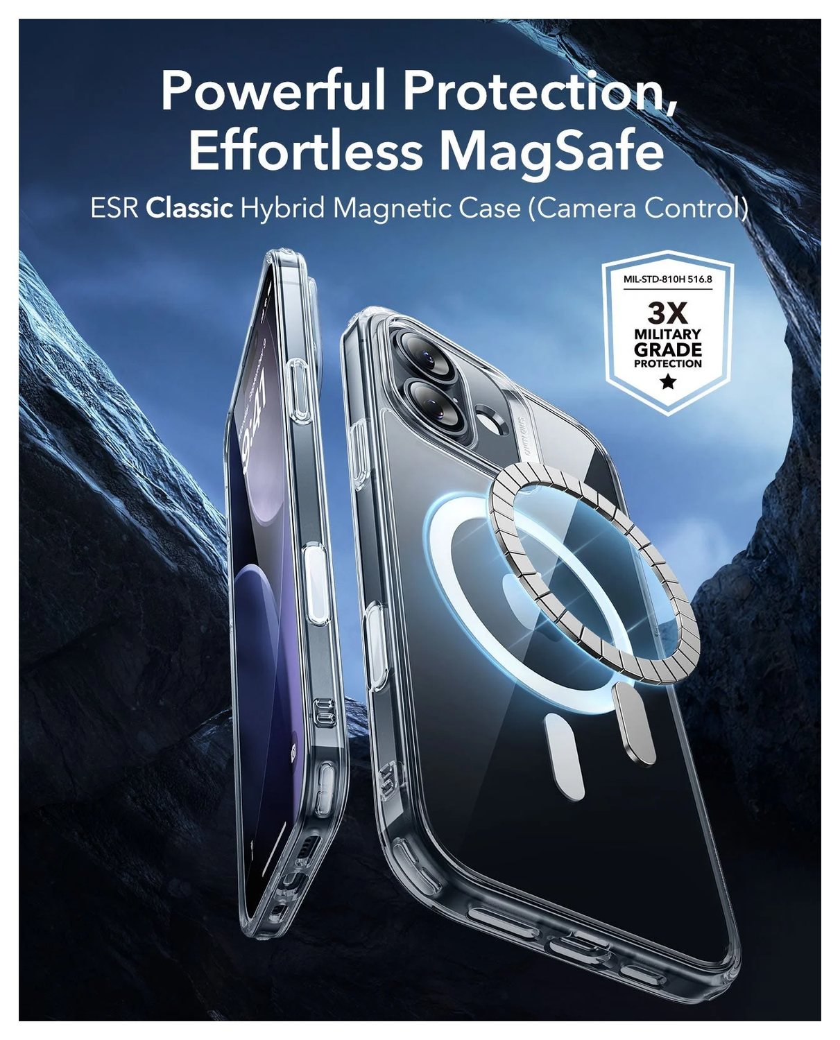 ESR Classic Hybrid iPhone 17 Hoesje MagSafe Back Cover Transparant afbeelding 2