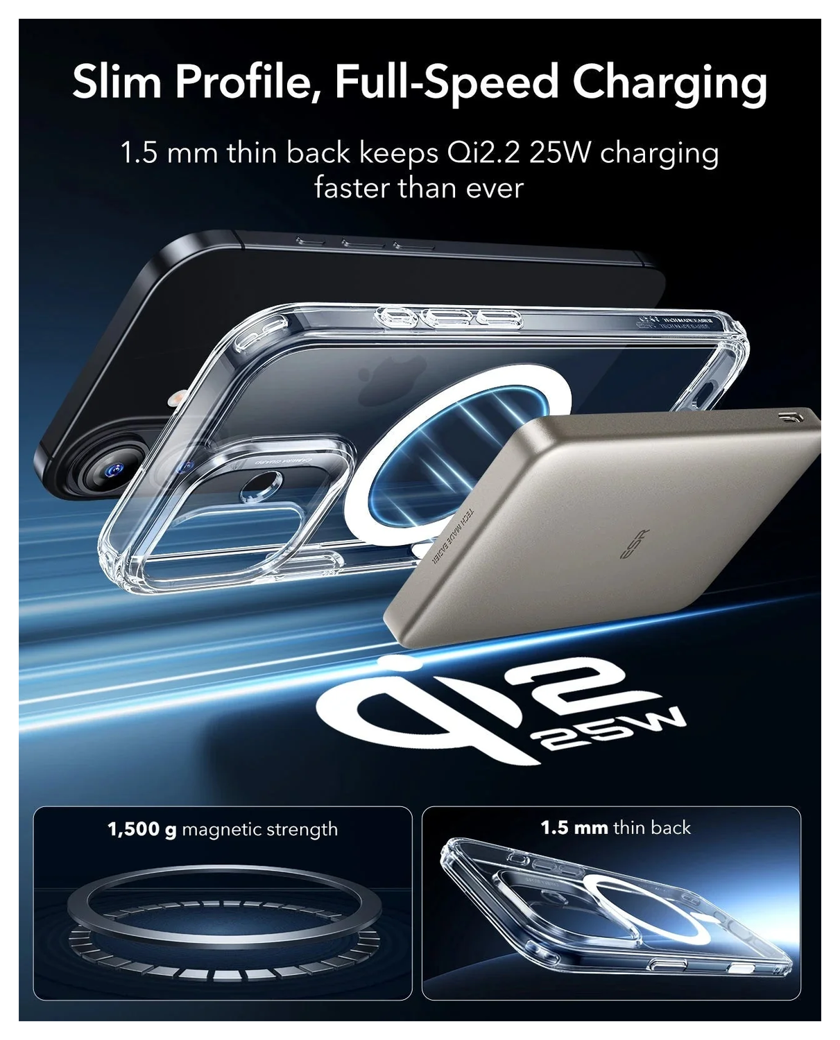 ESR Classic Hybrid iPhone 17 Hoesje MagSafe Back Cover Transparant afbeelding 7