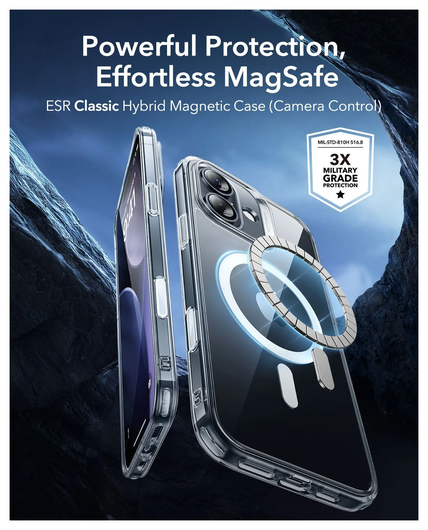 ESR Classic Hybrid iPhone 17 Hoesje MagSafe Back Cover Transparant afbeelding 2
