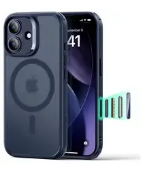 ESR Classic Hybrid iPhone 17 Hoesje MagSafe Back Cover Blauw afbeelding