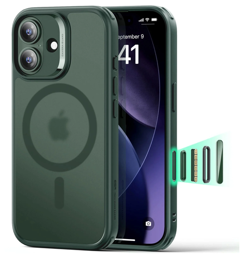 ESR Classic Hybrid iPhone 17 Hoesje MagSafe Back Cover Groen afbeelding 1